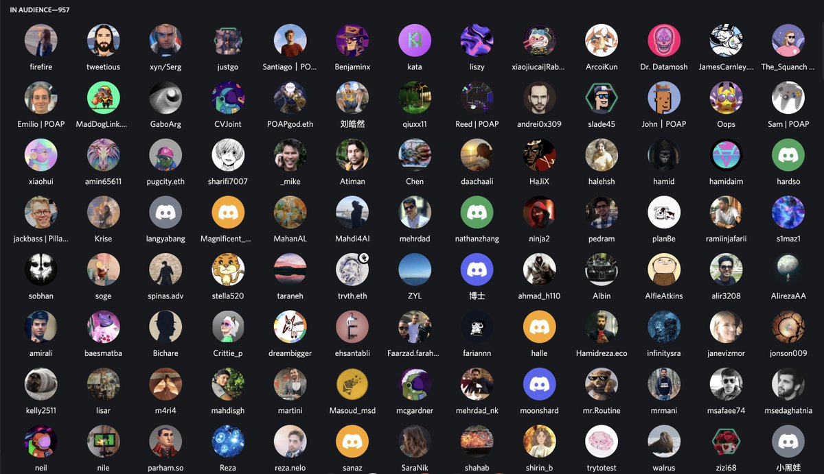 izgnzlz's tweet photo. The first @poapxyz Community Call of 2022. 

Big family 🔥 https://t.co/cHxwuaPiGX