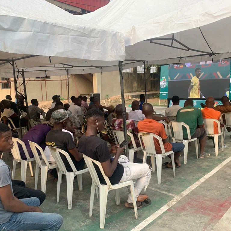 @Lagsportscomm (@thelssc) on Twitter photo Pictures from Mobolaji Johnson Sports Center, Rowe Park,, Viewing Centre...... one of the ten designated Viewing Centres across the State where you can watch AFCON live.
#LASG
#LSSC
#SportsIsFun
#LagosLovesFootball
#AFCONLive
#SuperEagles
#TenCentres Pictures from Mobolaji Johnson Sports Center, Rowe Park,, Viewing Centre...... one of the ten designated Viewing Centres across the State where you can watch AFCON live.
#LASG
#LSSC
#SportsIsFun
#LagosLovesFootball
#AFCONLive
#SuperEagles
#TenCentres