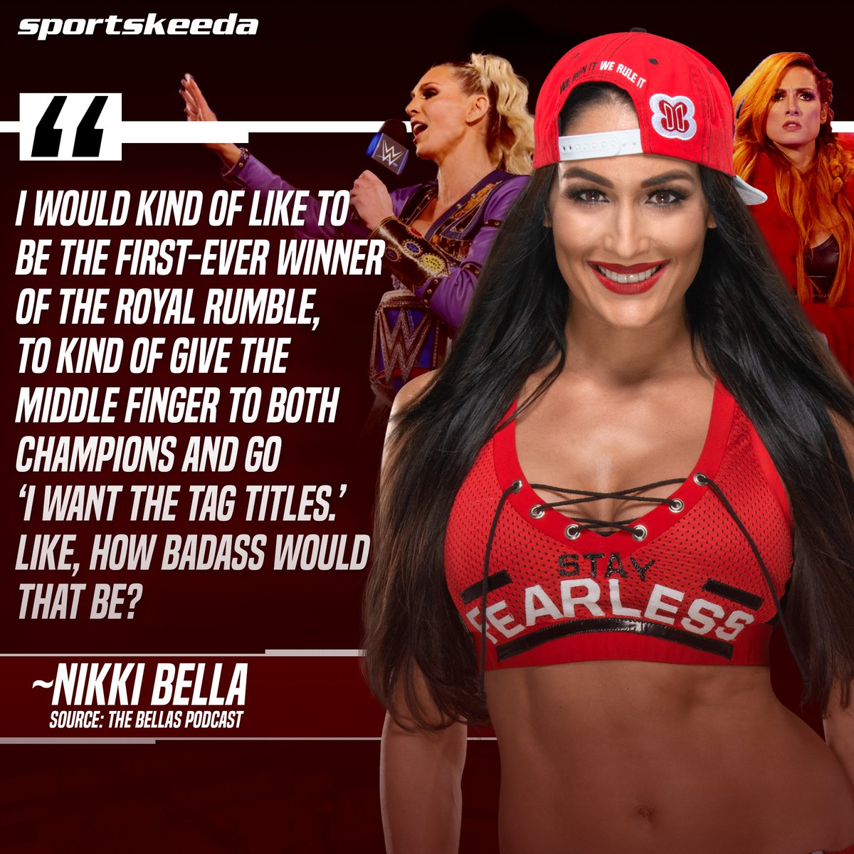 RT @SKWrestling_: Nikki Bella has some plans set, in case she wins the Royal Rumble. https://t.co/SnIdZSV5Yi