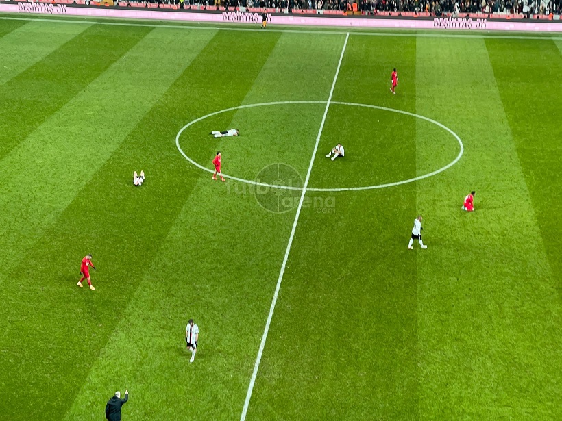 90+4'te Larin'in iptal edilen golü sonrası Beşiktaş savunması. 📸