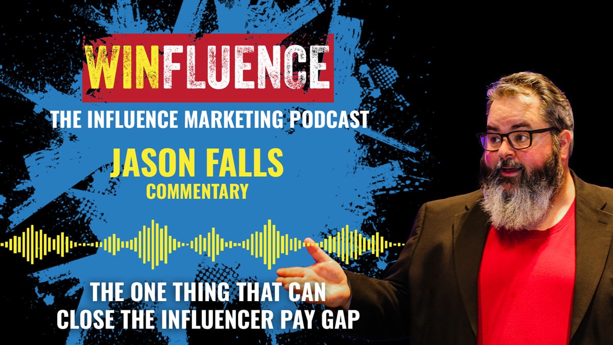 JasonFalls's tweet photo. My radical idea to solve the #influencer pay gap has produced some interesting responses. I'd love your reaction. Check it out on Winfluence:
#influencerpaygap #diversity #race #influencermarketing https://t.co/Ytf6wSGOWd https://t.co/XyhzTb2jZW
