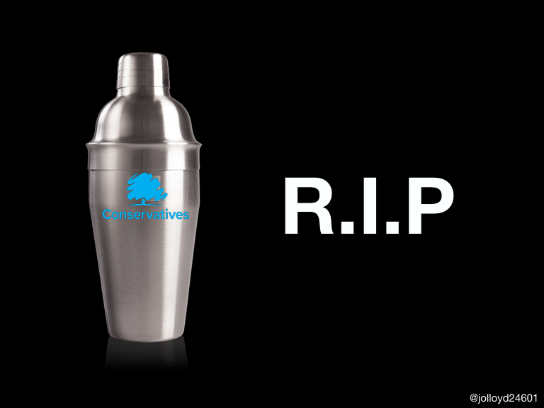 JoLloyd24601's tweet photo. @OneMinuteBriefs late to the party (see what i did there :D :D) but just liked the idea of cocktail shaker/urn. 
#accidentalgardenparty https://t.co/1AxBtzeHI8