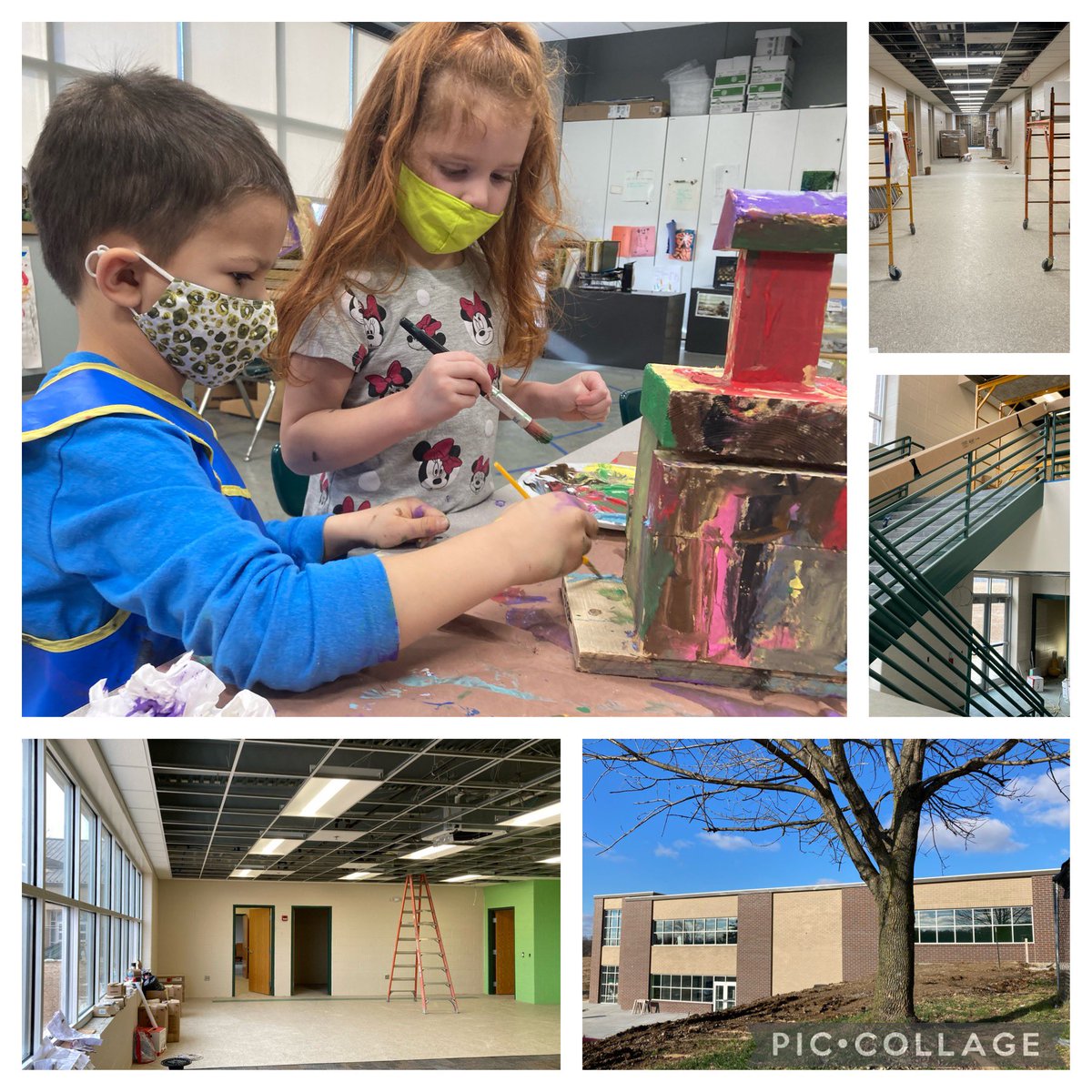 Preschoolers are so fascinated with building. 🧱 Many days, I visit our classrooms before checking the progress on our new early childhood facility. I get to see masters in construction everywhere I go! 🧰