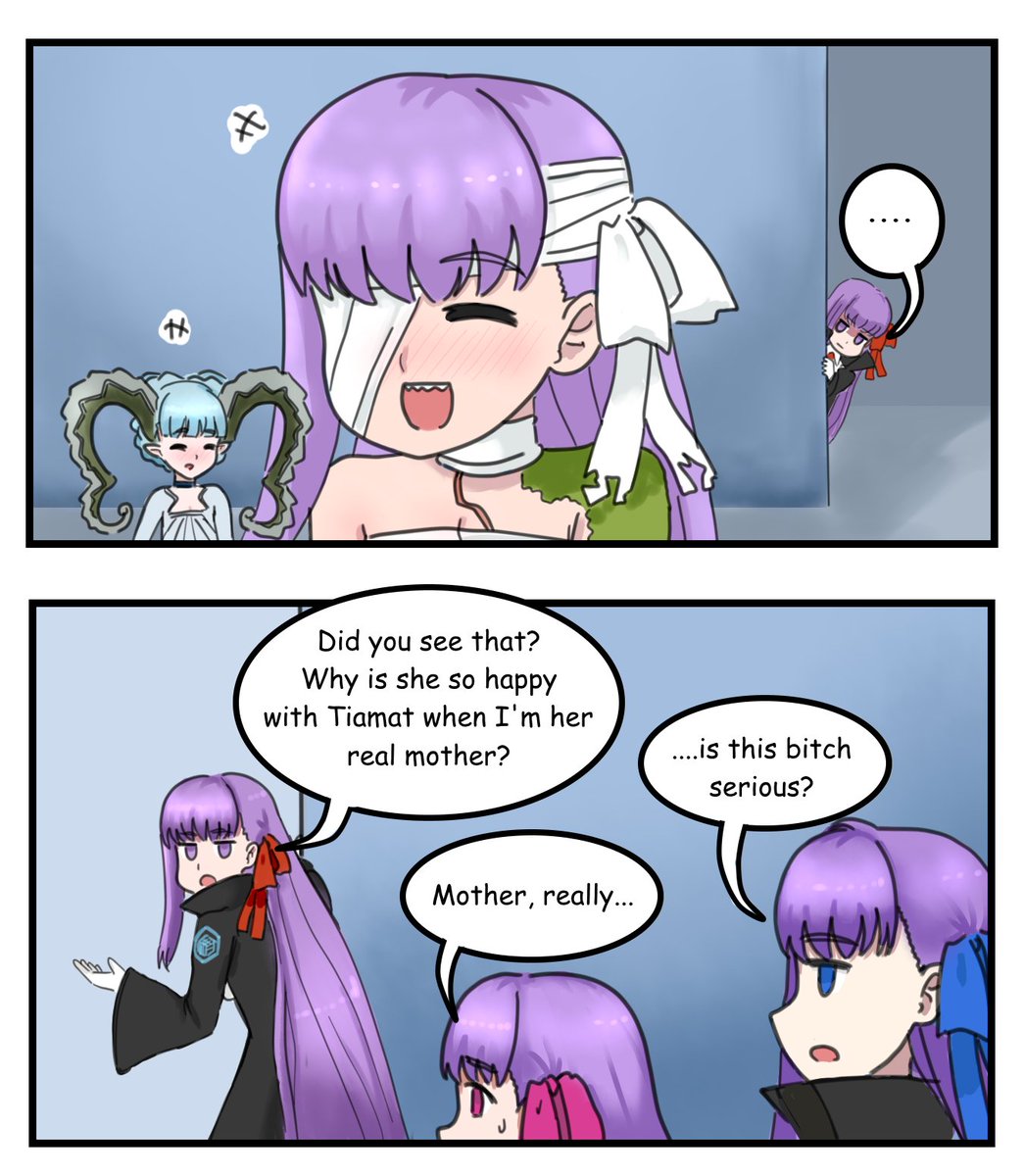 Jealous BB! (read LEFT to RIGHT) #FGO 