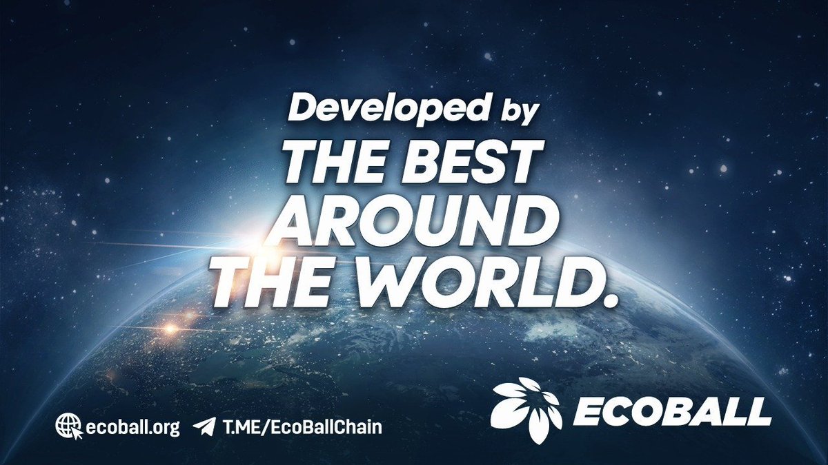 Come to Blockchain that unites the best of worlds to deliver quality and security.

🔵Come to #EcoBall: t.me/EcoBallChain

#ECO #blockchain