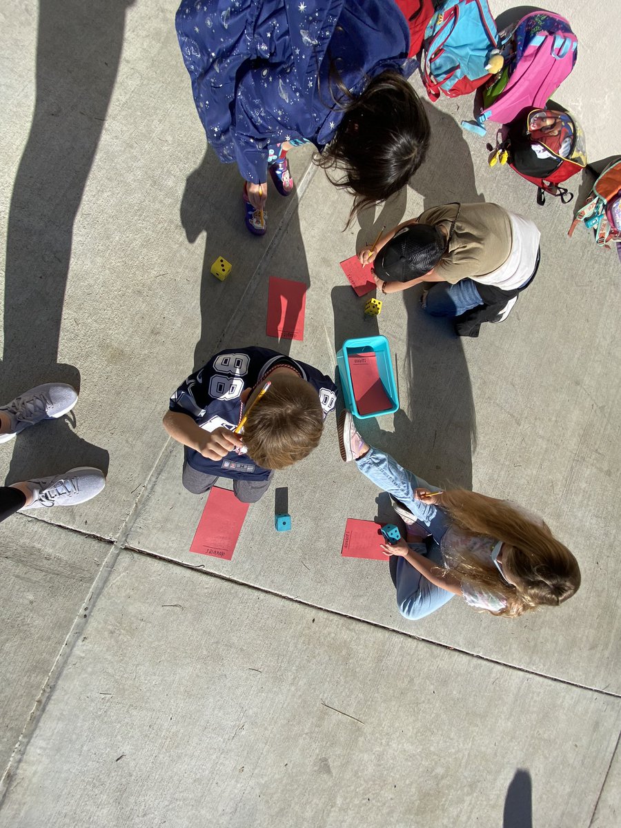kijonesjags's tweet photo. Great day for some outside math centers in @MsCardoza’s first grade class @kijonesjags Number lines, making “doubles”, and some serious subitizing going on in the CA sunshine! #smartjags #goodthinking @kristanichols09 @MsRodgers20 @mi_dillman @schultz87 https://t.co/W0sR0bgMVz