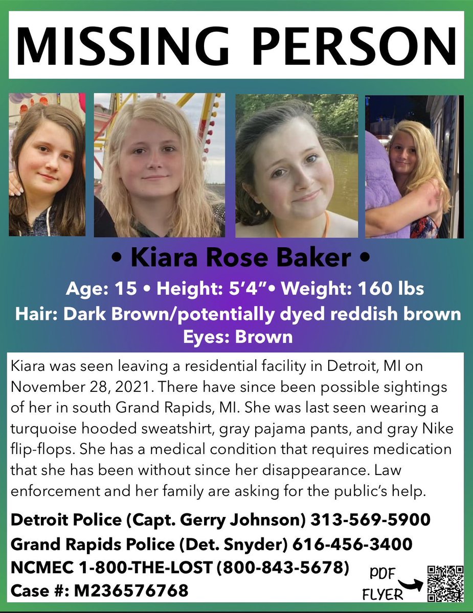 Chloe_DXM's tweet photo. We have reason to believe #KiaraBaker may be in the Mansfield/Columbus Ohio area. There is still a possibility she is in Grand Rapids Michigan, but we also want to target Ohio now. Please share! @Aprillynnbaker1 @Hockj455 @CantDebateThis https://t.co/uHnH7FmrEX