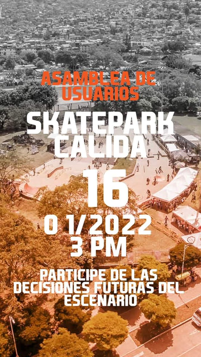ASDEX_CALI's tweet photo. Procesos de comunidad #Asamblea de #usuarios en el #skateparkCalida domingo 16, 3 PM https://t.co/OPAXJQSH9c