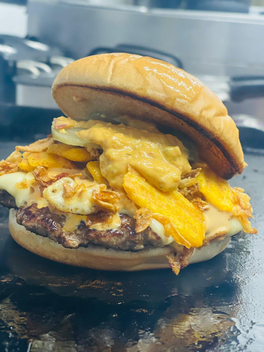 SlipwayG's tweet photo. You Remind Me Of The Babe - Bacon Burger, Smoked Streaky Bacon, Bacon Mayo, Bacon Frazzles, American Cheese, Three Cheese Sauce #utm @MarinersTrust @officialgtfc #socialbox We had a practice today it’s been that long and we still got it 😉 https://t.co/QF9gHZy7jO