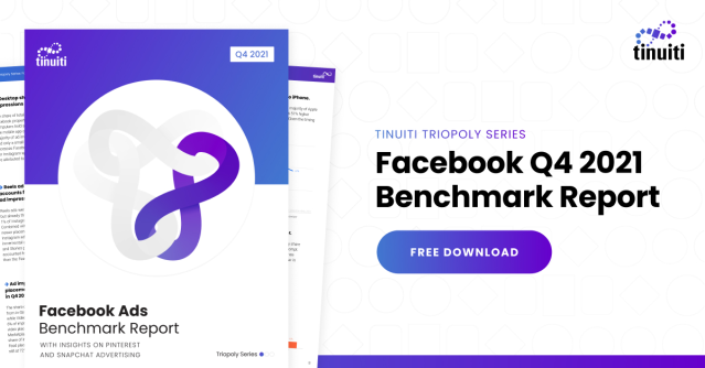 Our #Facebook Ads Benchmark Report Q4 2021 has everything you need to unpack what happened during the 2021 #holidayshopping season and how to prepare your #paidsocial strategy for the year ahead. Get <a href="/Tinuiti/">Tinuiti</a>'s latest report here: bit.ly/3frNXZm