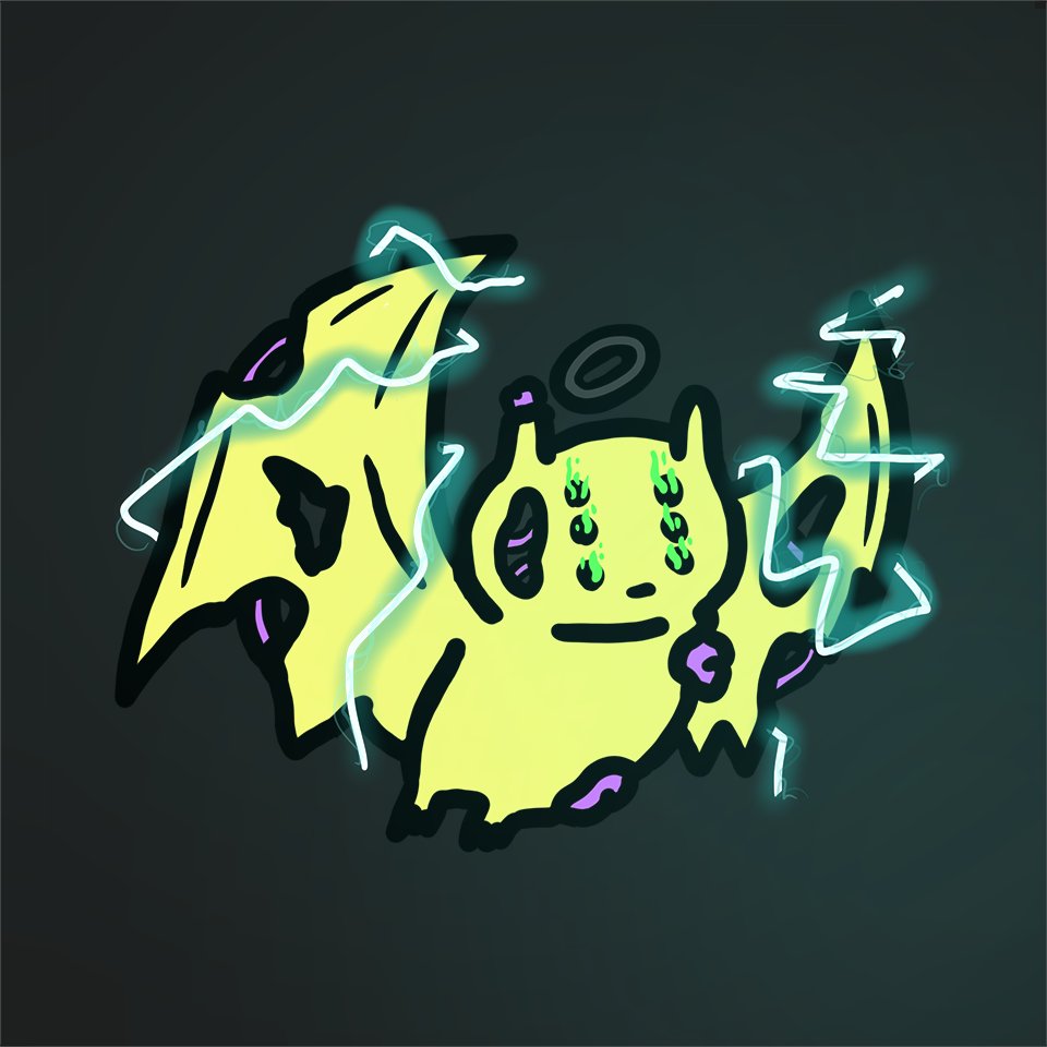 Presenting to you LIVE:
This 1/1 legendary <a href="/alienfrens/">alien frens</a> CryptoBat designed by the one and only <a href="/_masoncrowe/">mason</a>.

This completely unqiue CryptoBat will be minted by one extremely lucky person next week at random.

This is a true collectors piece.