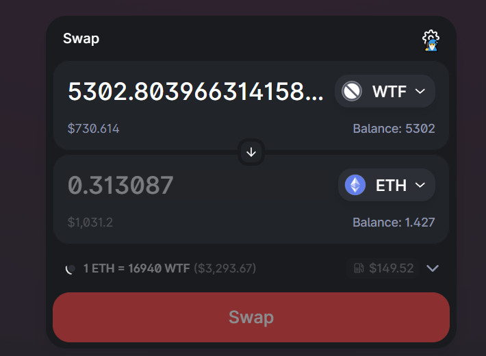 cryptos_trader's tweet photo. Guys how do you trade $wtf ? I can't sell it https://t.co/ABDSxnlwVm