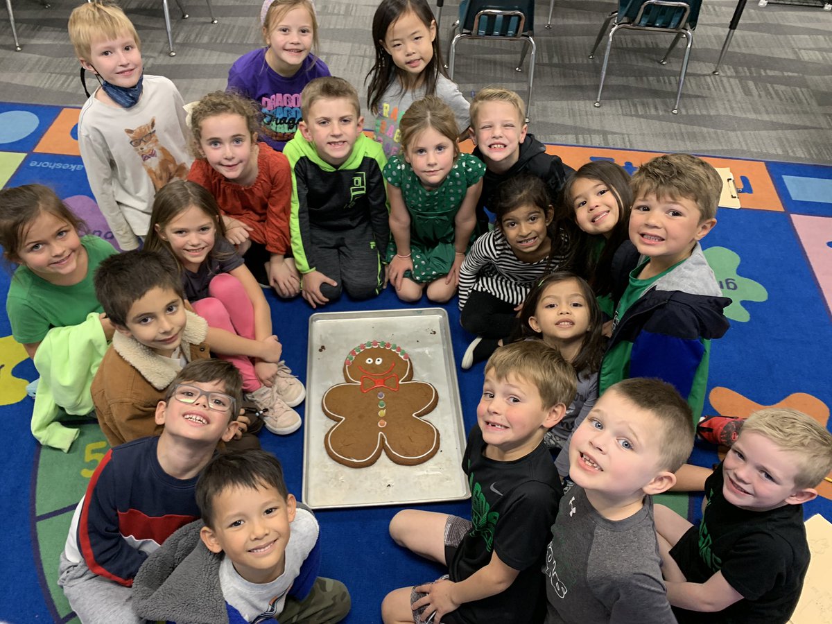 Our sneaky gingerbread man escaped our classroom while we were at recess but we are so happy we found him!! <a href="/rockenbaughES/">Rockenbaugh ES</a>