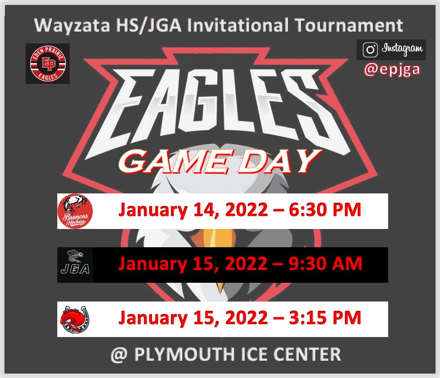 No transfer portal for JGA, but we have signed a restricted free agent as Goalie for the weekend as we head to Wayzata for tough matchups with Barrington IL, Edina and Stillwater! #weplayin