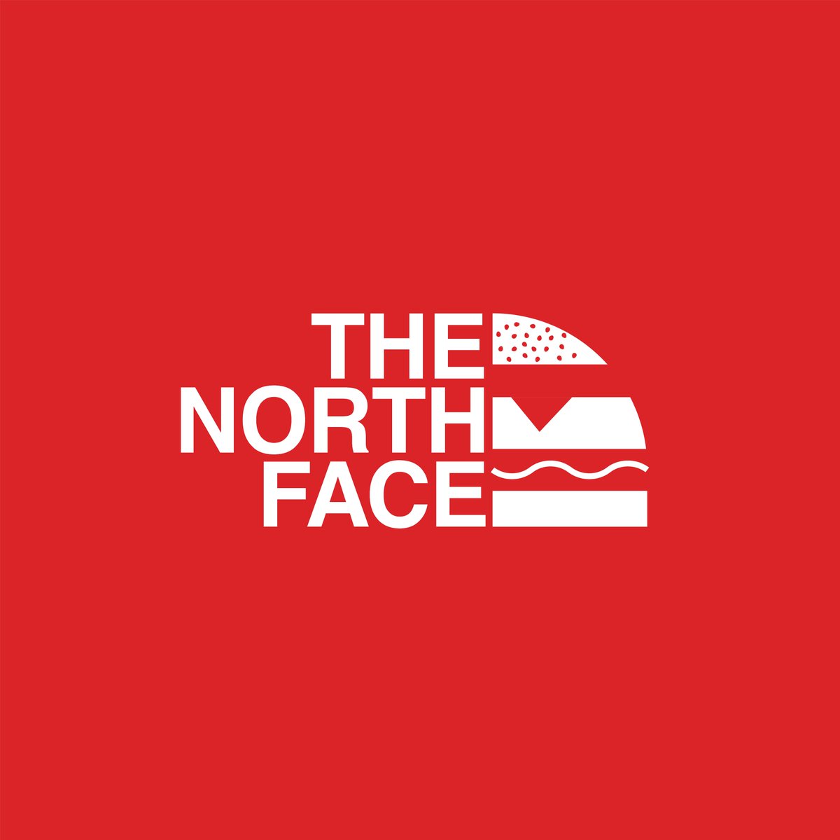 NoorGhatas's tweet photo. Ever wondered how "the north face" brand would look like if it was a burger joint? 

me either but I still did it anyway to see how it would turn out https://t.co/0YnAvWO8Sg