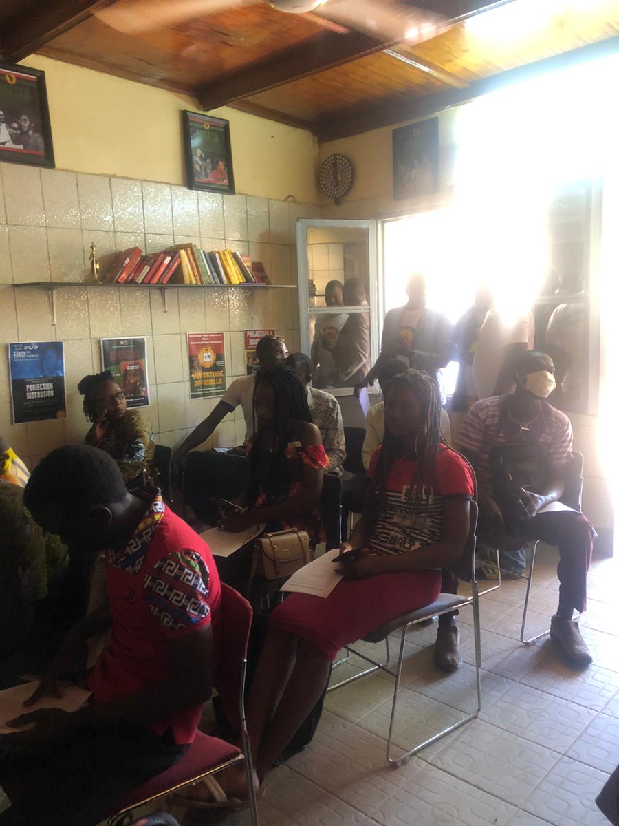 AAPRP's tweet photo. 13 Jan forum on the situation in Mali with the Coalition of Patriots of Africa - Burkina Faso (COPA BF) at the Sankara Center in Ouagadougou. The ppl of Burkina and Mali have a long history well before the colonial borders. Regional impact of the situation in Mali is massive https://t.co/V4oi10fD5n
