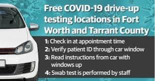 ANNOUNCEMENT: Tarrant County Public Health announces COVID-19 is circulating at high levels within Tarrant County. Read more here: bit.ly/3KcDvmQ
Check out free testing sites near you: bit.ly/31YyJbg
Take care of yourself by getting tested if having any symptom