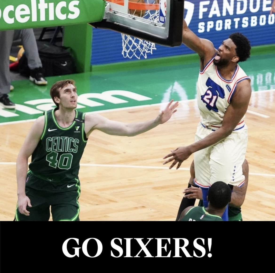 finkj's tweet photo. As a proud season ticket holder of the Sixers, I always circle the day on my calendar when the Celtics come to town. There's no place I'd rather spend my Friday night than at the Wells Fargo Center cheering on the Sixers!

#sixers #gosixers #philadelphiasixers https://t.co/0TOJ3vMkVB