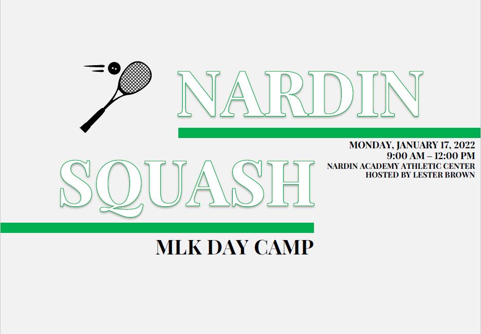 Don't forget to register for Monday's MLK Day Squash Camp!

For Ages 6 - 18

To register &amp; more info, click the link in our bio!