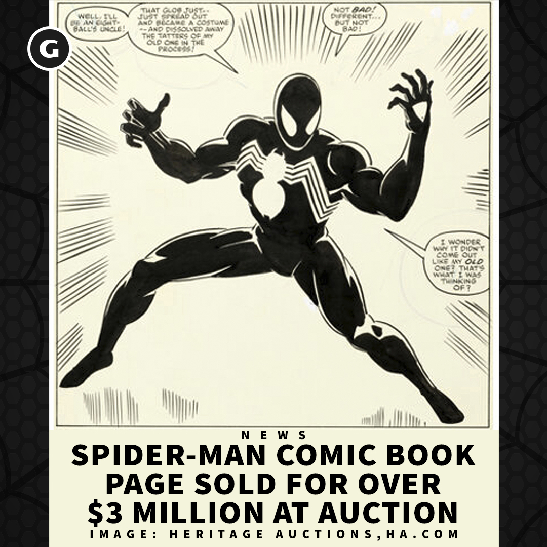 GameSpot's tweet photo. A single page of original Spider-Man comic book art just broke auction records... https://t.co/ybBLpsDfSt
