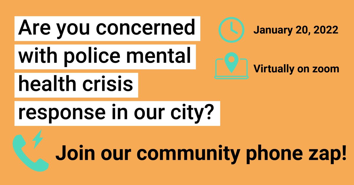Last year, City Council committed to developing new non-police initiatives. On January 20th, help us remind City Council that new budget investments should focus on non-police interventions, not more policing.  Join us: fb.me/e/bjY1vnFLy