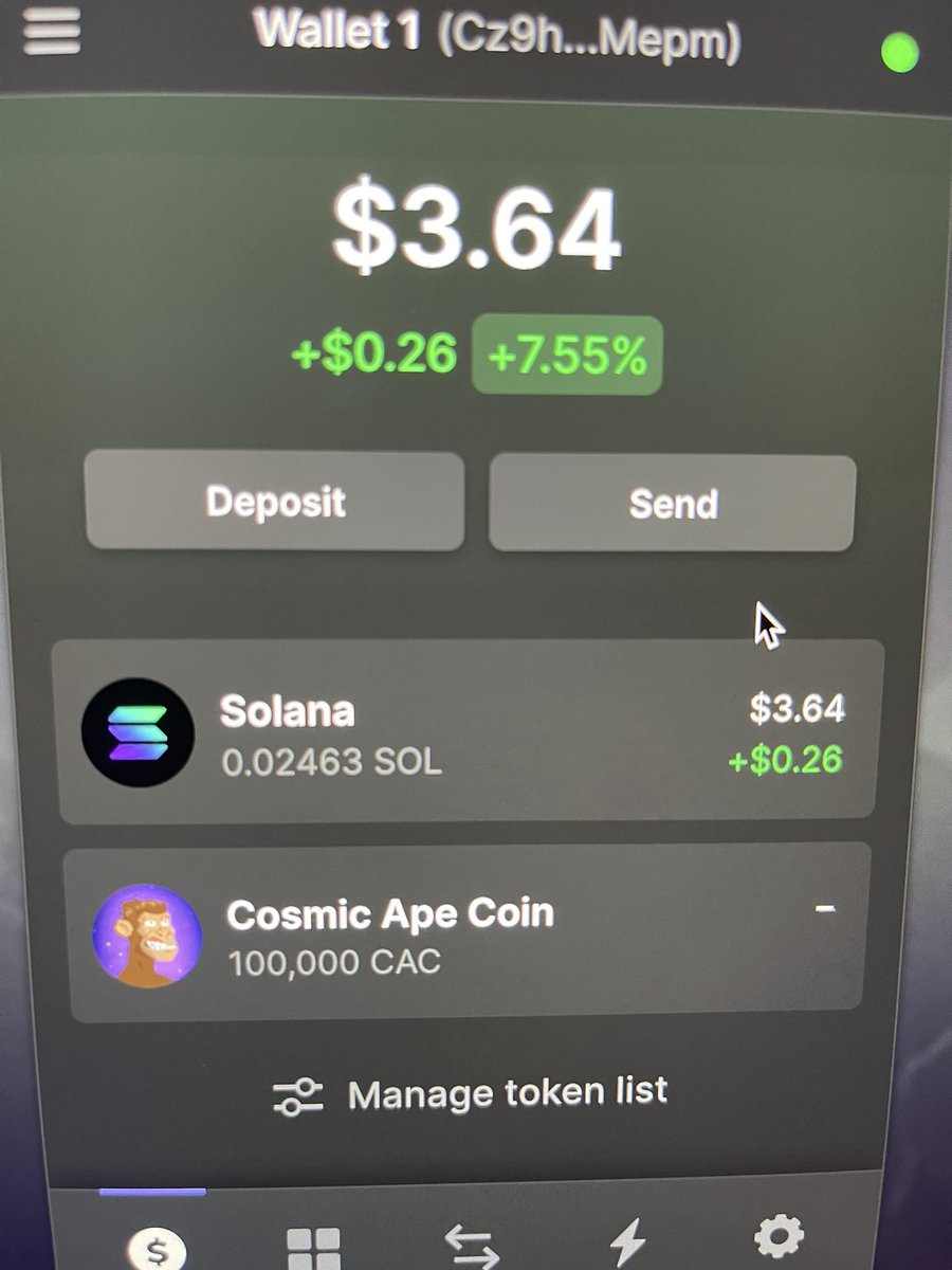 Received my #airdrop of $CAC the other day, up 88.4% on coingecko! HODL to the moon 🌙 🚀 
<a href="/CosmicApesNFT/">Cosmic Apes | Pixel Cosmic Apes MINTING NOW!!!</a>