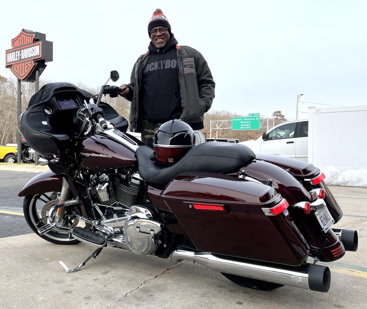 Congratulations to Keil "the real deal".  Safe travels.  
#keiltherealdeal #harleydavidson #suffolkcountyhd 
#hdmc #roadglide
