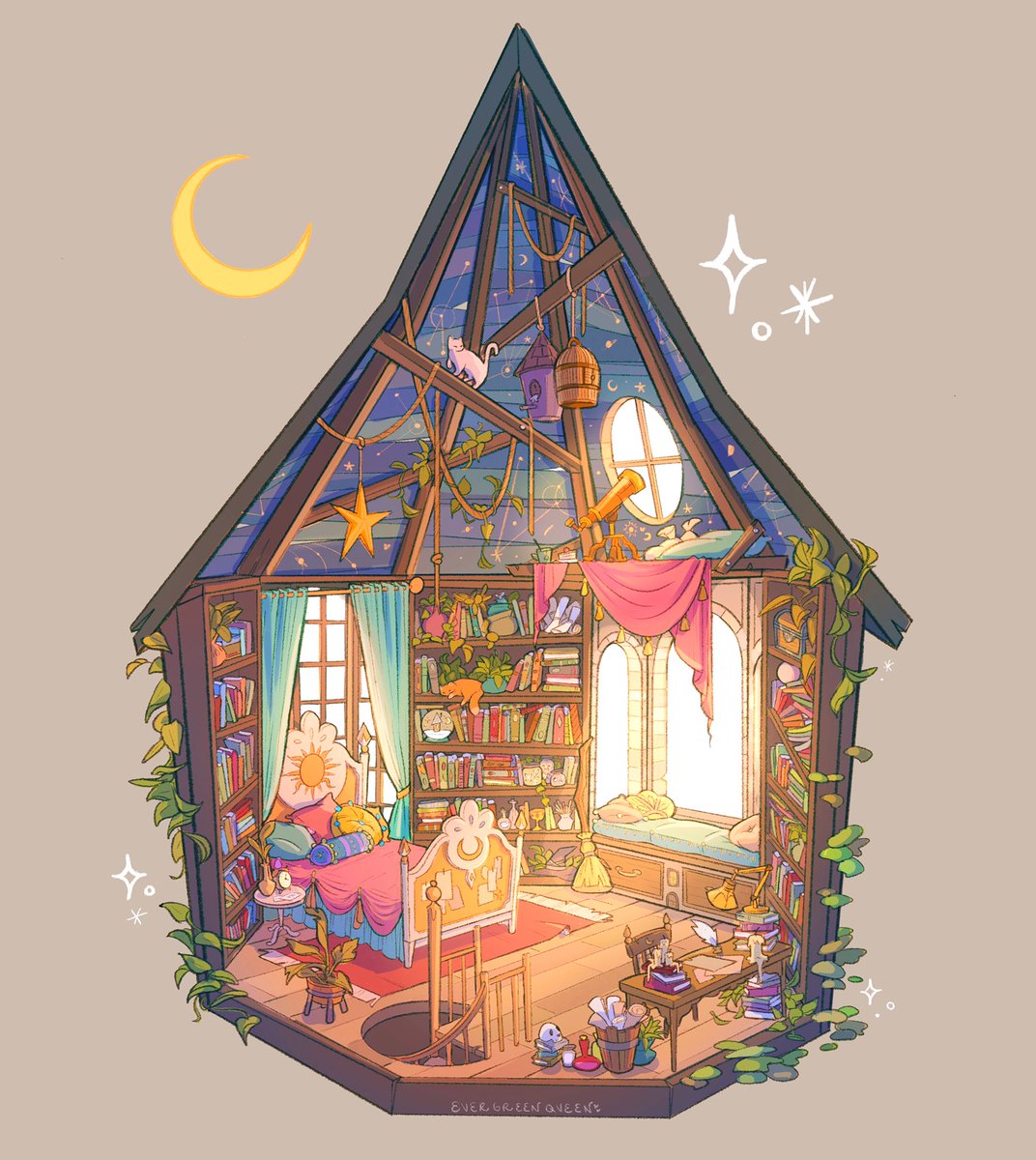 a witch’s tower 💫🌿🌞