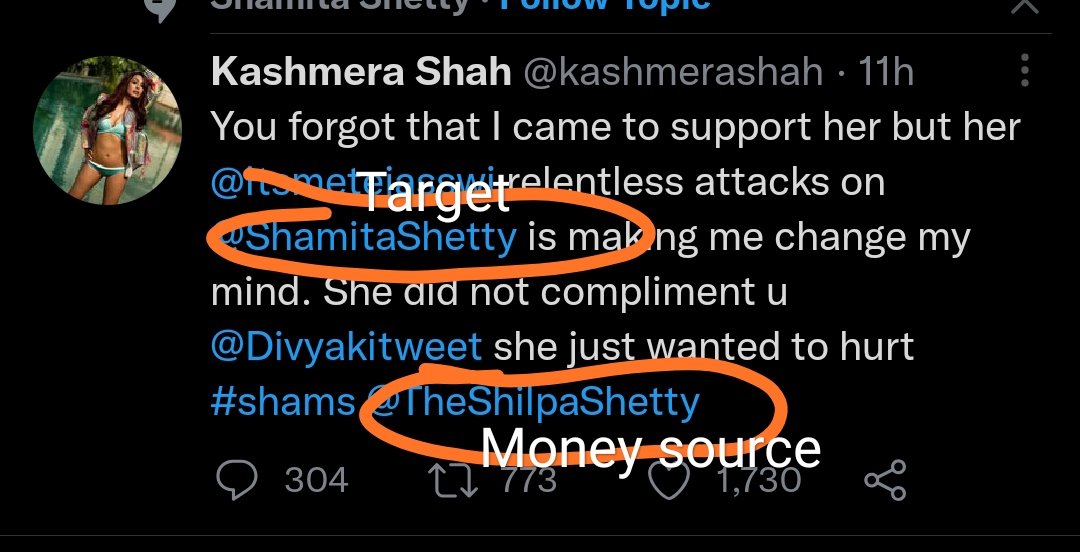 puja_divyaa_16's tweet photo. Can anyone else give me a better reason of 🤑 ( cash- mera) tagging shilpa shetty in all her tweet ? 🤭🤭🤭
I will wait ✋🤣🤣

#KKundrraSquad #KaranKundrra https://t.co/LZgpyfZrpk