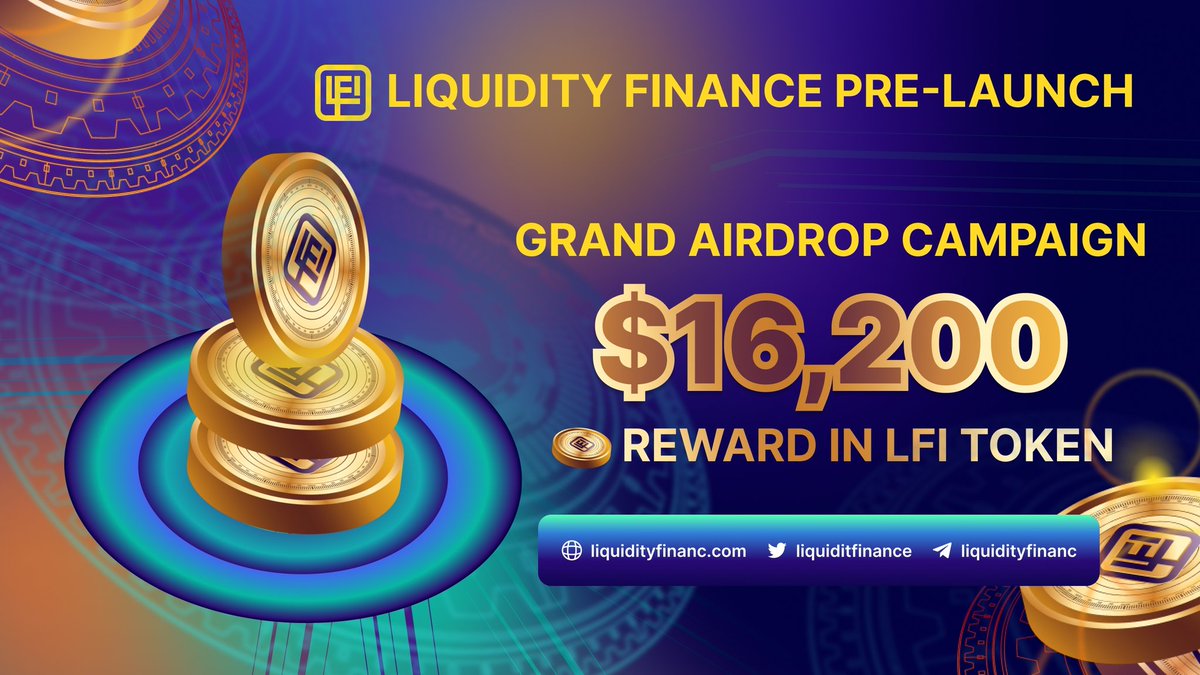 Airdrop round 2 (final) is ready get a chance to be part of the revolutionary Dex, ISO launchpad and DAO.
Private sale announced, whitepaper ready, pitchdeck ready, Dex and ISO launchpad frontend fully built.
#LFI #DeFi #BSC #Airdrop #privatessle #IDO
t.me/Liquidityfinan…