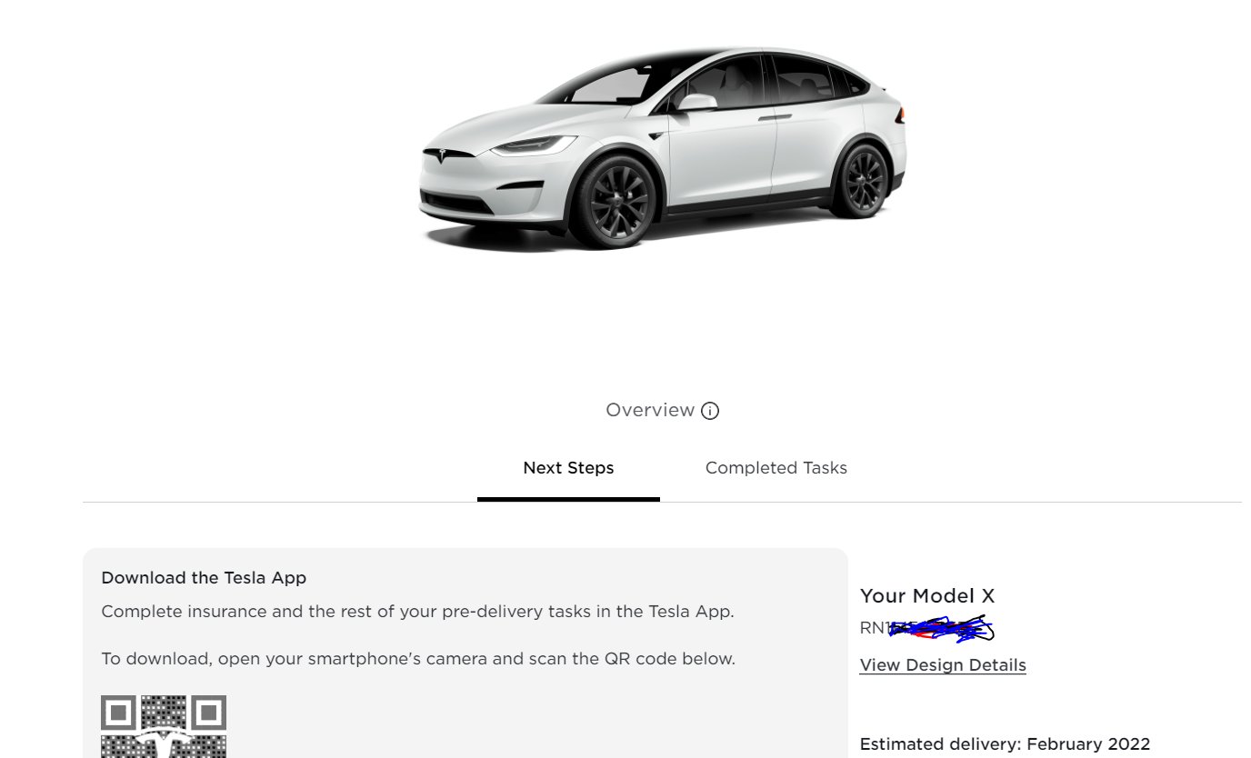 Model x 2024 refresh delivery