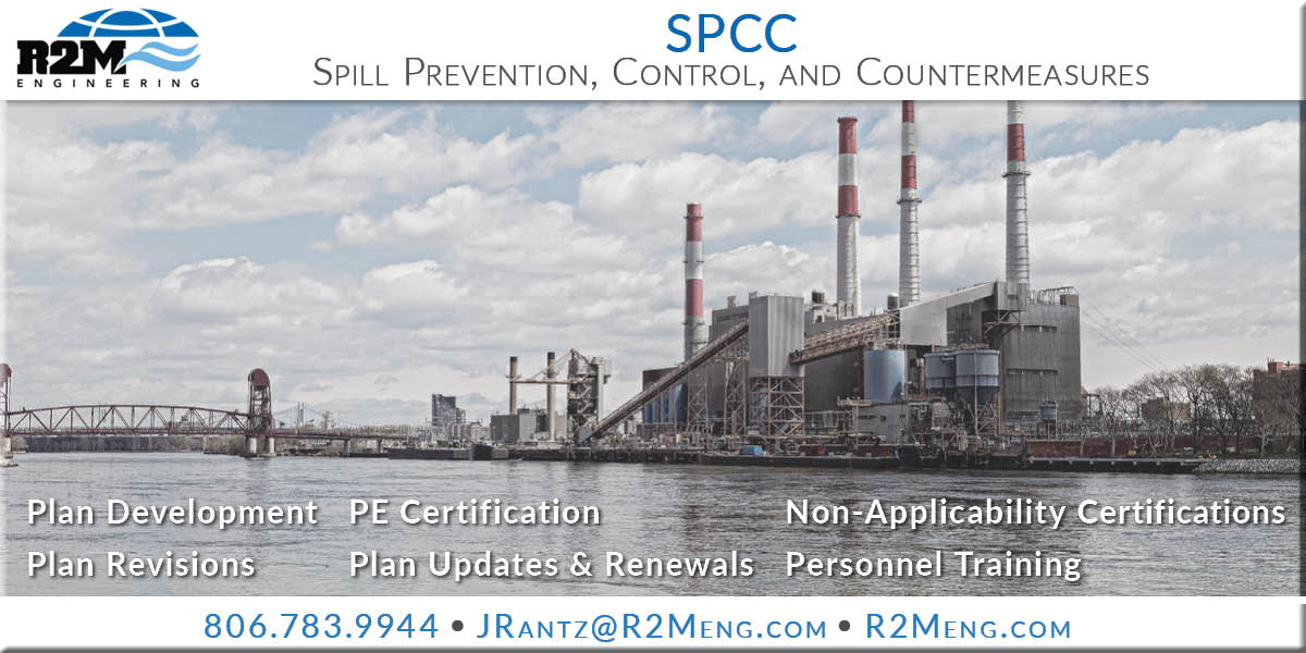 R2Meng's tweet photo. #R2MEngineering is your source for #SpillPreventionControlAndCountermeasurePlans. Our environmental professionals develop EPA-compliant #SPCCs so you can protect both the environment and your business. https://t.co/iS1bl8n8Lm
