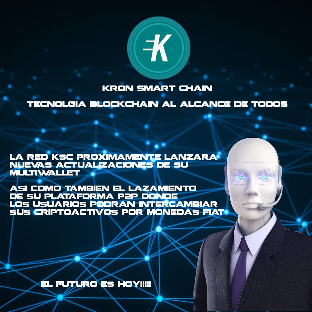 Proximas actualizaciones en la plataforma KSC
#KSC #Kronsmartchain #actualizacion #wallet #blockchain #p2p #criptomoneda #token #nft #criptoactivos #btc #bnb #ETH #usdt #trx #BCH #usd #fiat