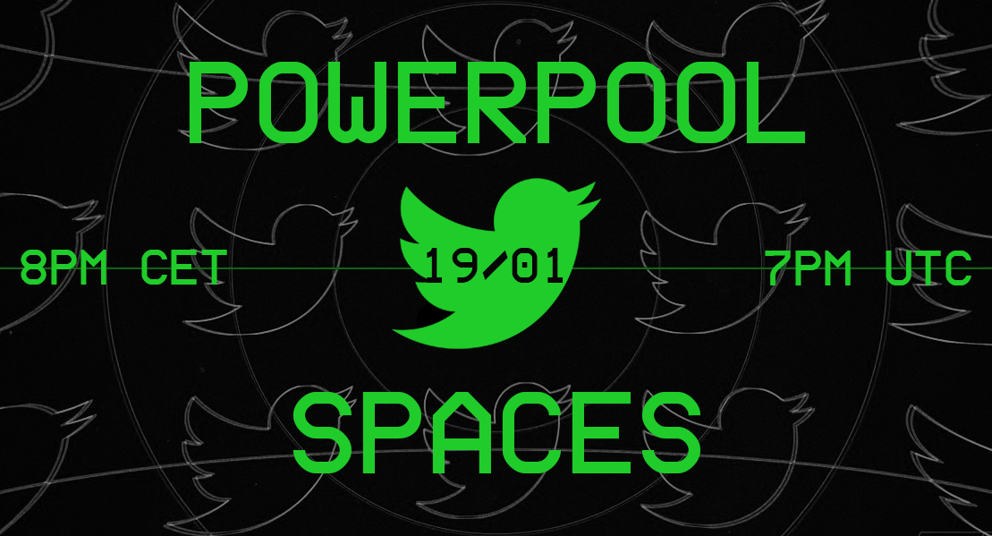 powerpoolcvp's tweet photo. 🎱 We’ll host our next community call @ Twitter Spaces
🎱 January 19, 2022 — 7PM UTC / 8PM CET
🎱 We’ve been getting a lot of DeFi automation questions that we’re about to cover. TTYL! https://t.co/nfa9vSehdr