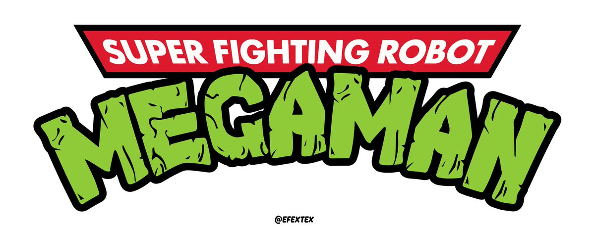 EFEXTEX's tweet image. Megaman - TMNT Logo Parody
#megaman