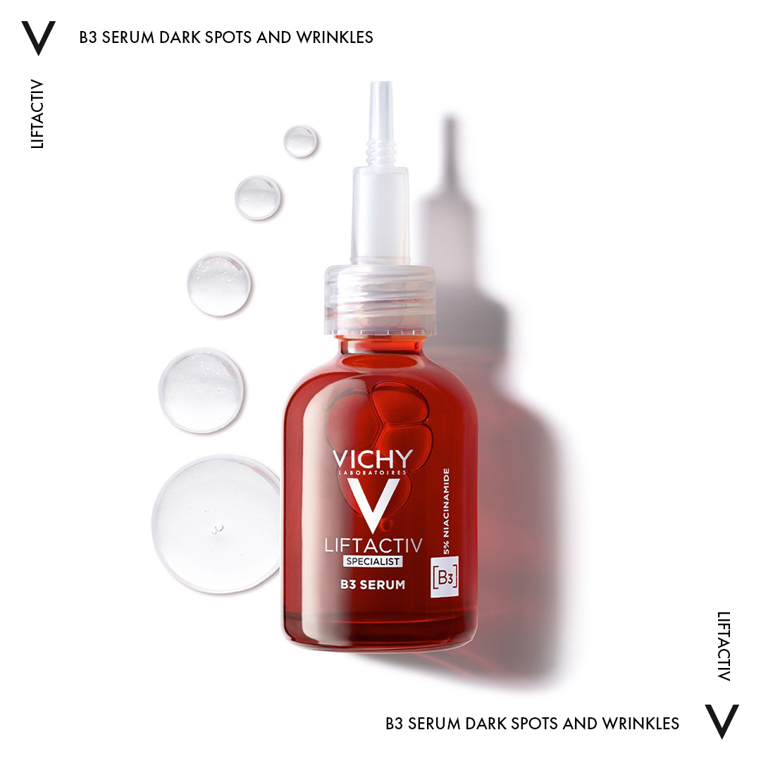Vichy_USA's tweet photo. 🔴NEW🔴
🆕 Meet the ultimate dark-spot reducing innovation, Liftactiv B3 Serum. #DermatologistTested, its potent formula is Paraben Free, Fragrance Free, Alcohol Free, Allergy Tested, and suitable for all skin tones.
SHOP: https://t.co/WCzC6BOoVz
#VICHYLOVER #VICHYUSA #DarkSpots https://t.co/DQqt8DAWam