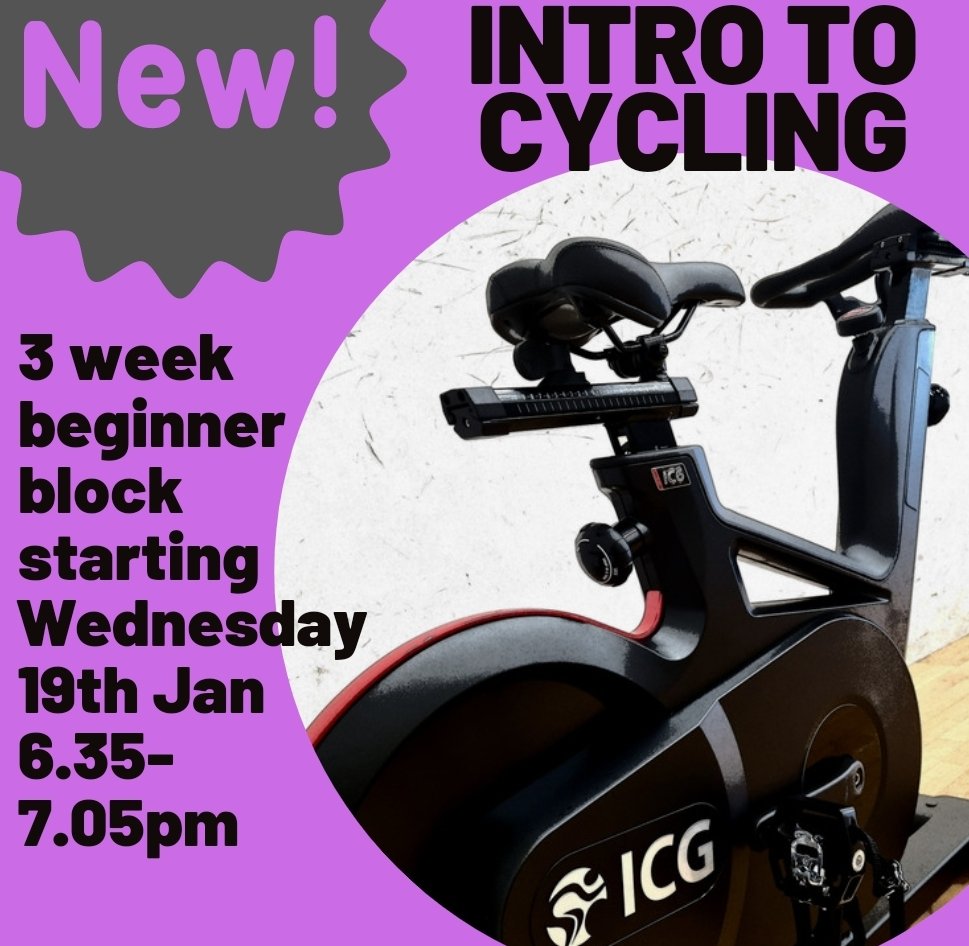 📢 New intro classes to aid transition onto our indoor Cycling classes

This is a perfect way to start if you are a little nervous or new to spinning 🚲

Booking required
☎️ 01547 529187