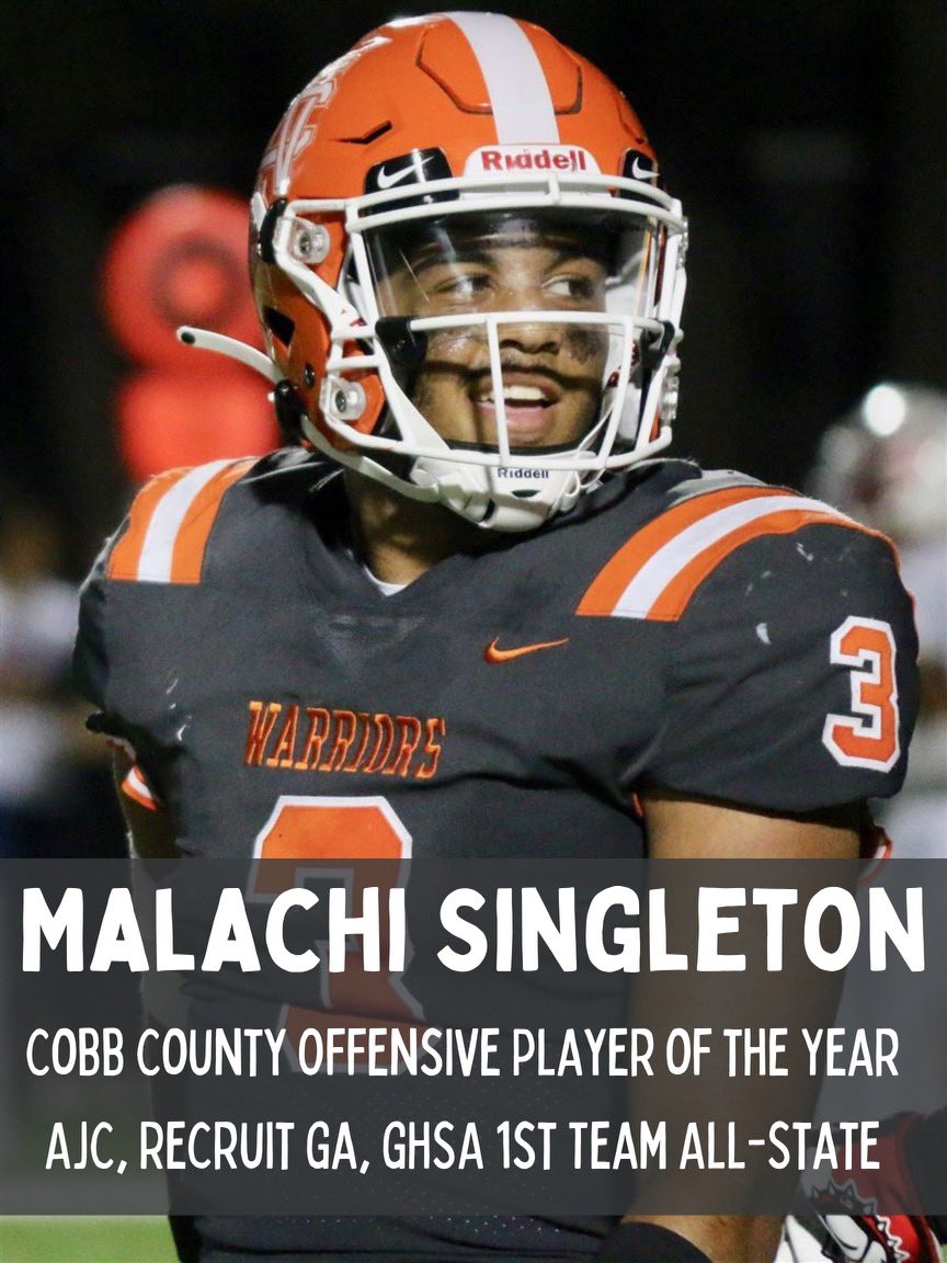 NCWarriorsFB's tweet image. So proud of QB 1 !! @M_3Singleton           3.8 in the classroom and All State on the field!! #studentathlete