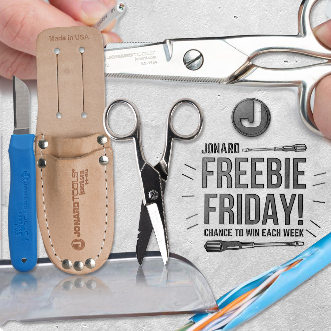 JonardTools's tweet photo. This week you can win our #FreebieFriday #tool #giveaway, the #JonardTools Splicer's Kit (TK-400)!  

To enter:  
1️⃣ Like us on Twitter!  
2️⃣ Like our Freebie Friday post  
3️⃣ Retweet our post #Jonard  

#MadeForLife #MustHave #Tools #ToolsAddict #PerfectTools https://t.co/uRgcBik4KF