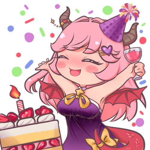 juliailvi's tweet photo. Праздничный стикер для моей коллеги Мии 🎂 https://t.co/L00grcIqv2