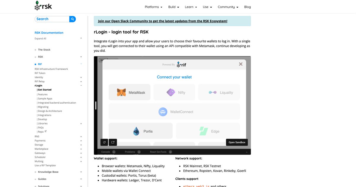 Rootstock Infrastructure (RIF) tweet media