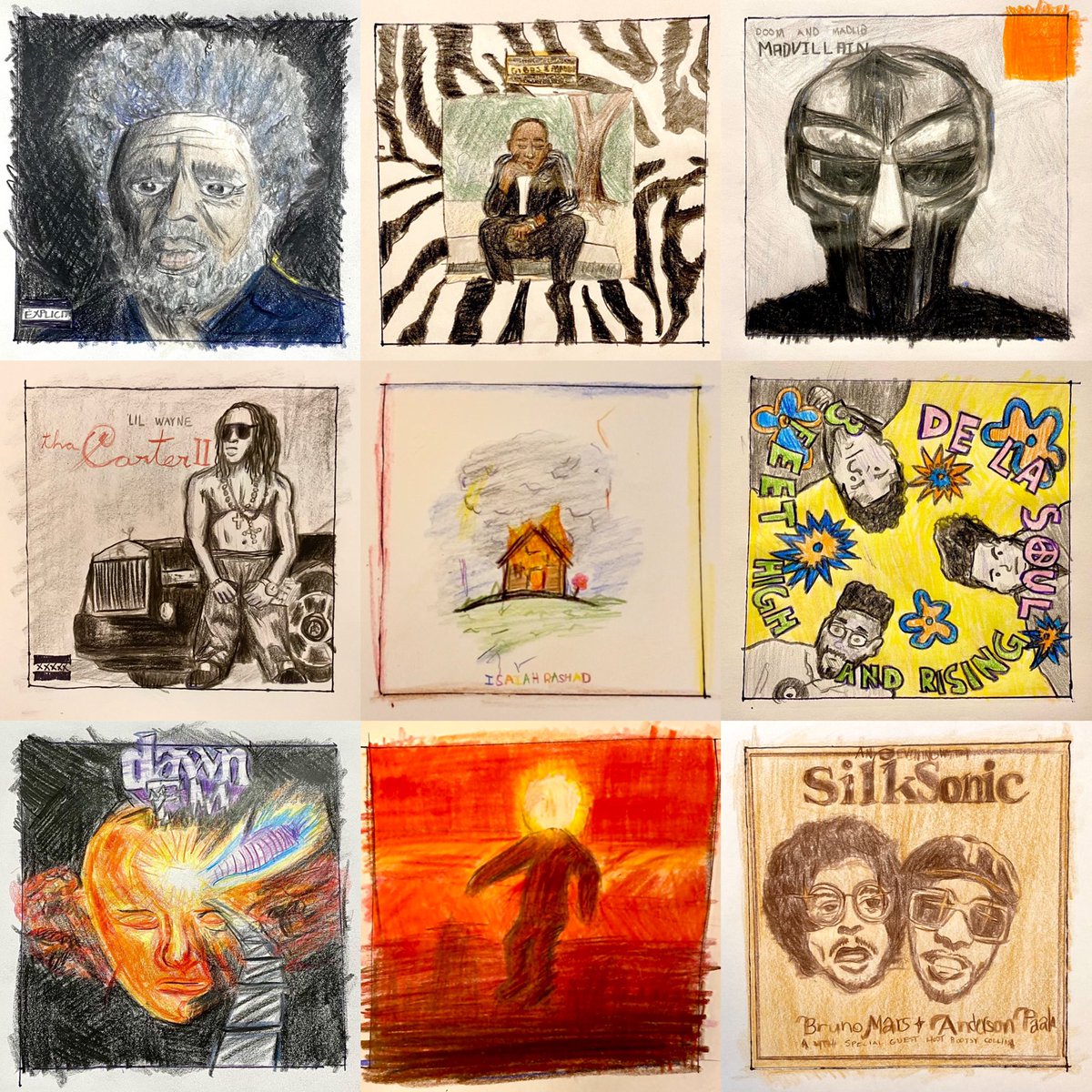 mitch99art's tweet photo. my colored pencil work from the past few months 🎨 https://t.co/V65xTWOtgB