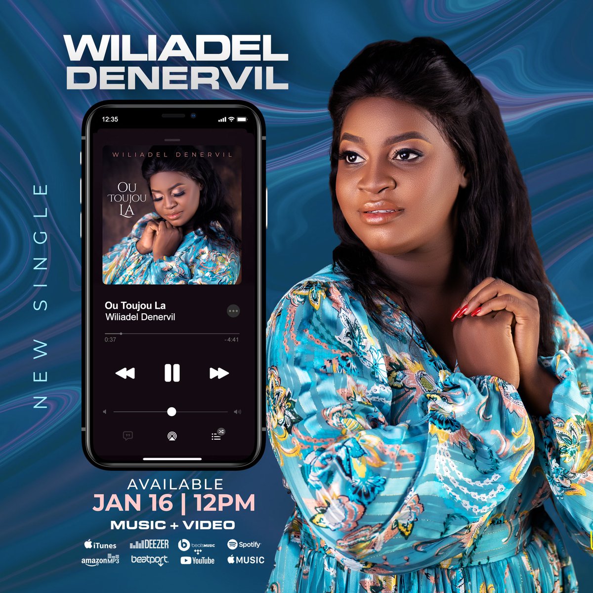 MediagroupWay's tweet photo. Atis Wiliadel Denervil ba ou randevou  pou Dimanch Dye voulan ki ap 16 Janvye a pou nouvo mizik li k ap sòti ak tout videyo ki titre “ OU TOUJOU LA ".

#waymediagroup https://t.co/r3Gbe9YKux