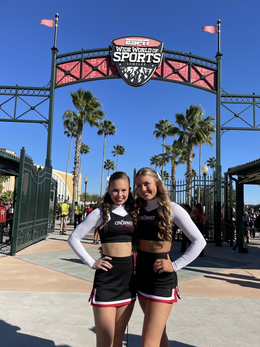 Best of Luck to Izzy and Sophia this weekend! They will be competing in their first UCA college nationals. We can’t wait to watch you and are so very proud of you! Go Bearcats!! ❤️🖤 <a href="/izzybel52/">izzy</a> <a href="/sophiastumpfl/">Sophia Stumpfl</a>