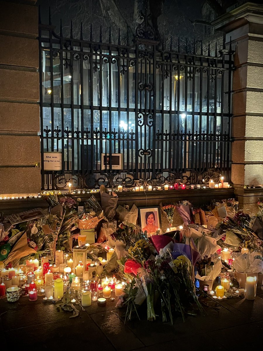 Standing with thousands of others in solidarity and anger at the #VigilforAshling outside Leinster House this evening.

Ní Saoirse go Saoirse na mBan
