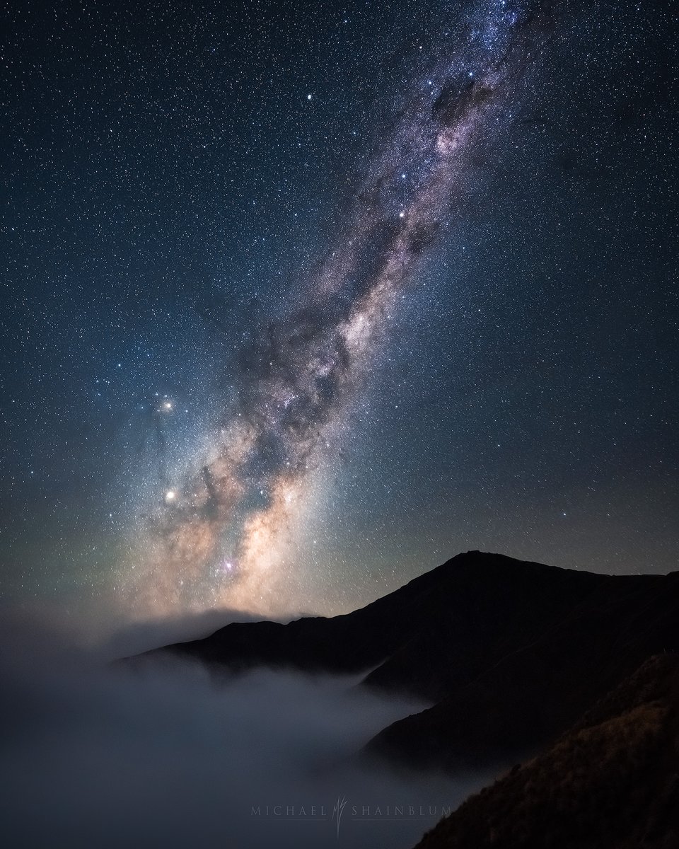The Milky Way vividly shining in New Zealand 🇳🇿