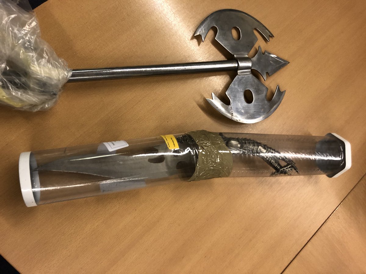 Good start to the night these have just been confiscated and marked for disposal <a href="/GMPSpecials/">GMP Special Constabulary</a>