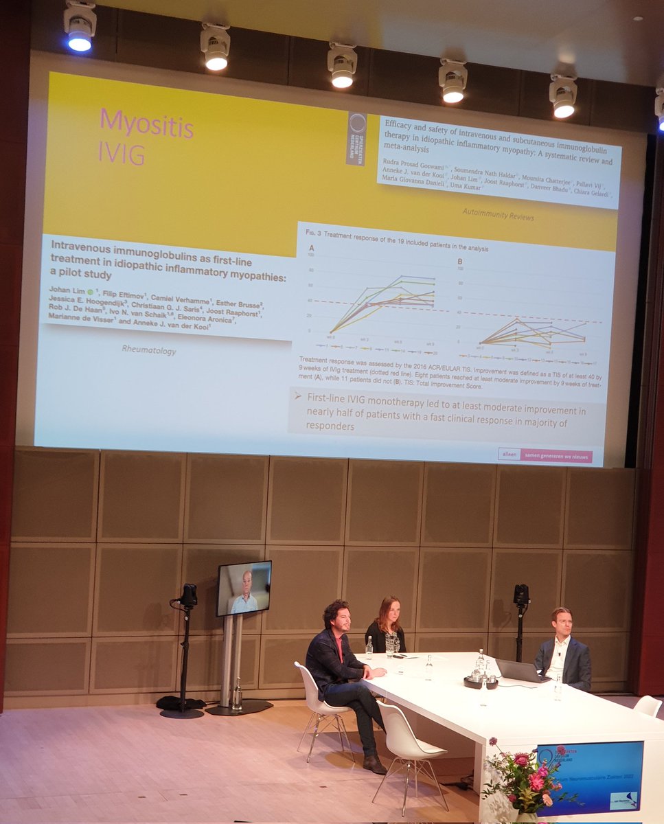 Two papers in which Dutch #myositis researchers were involved were mentioned today at the annual Dutch conference on Neuromuscular Diseases <a href="/SpierziektenCN/">Spierziekten Centrum Nederland</a>!

See links below:
1. x.com/DrJohanLim/sta…

2. x.com/DrJohanLim/sta…

#DutchMyositisNetwork #MyositisNetwerkNederland