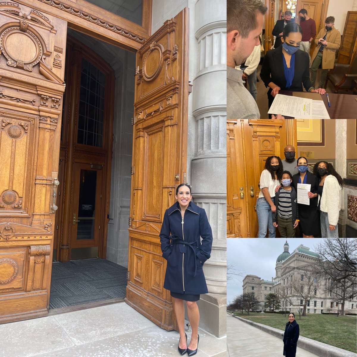 Today, on the heels of Martin Luther King Jr. weekend, we stood at the door of democracy. 

With the door wide open; me, my family, friends &amp; team filed our candidacy for Indiana House District 32.

I’m looking forward to representing Indy, Fishers, &amp; Carmel, &amp; all that unites us