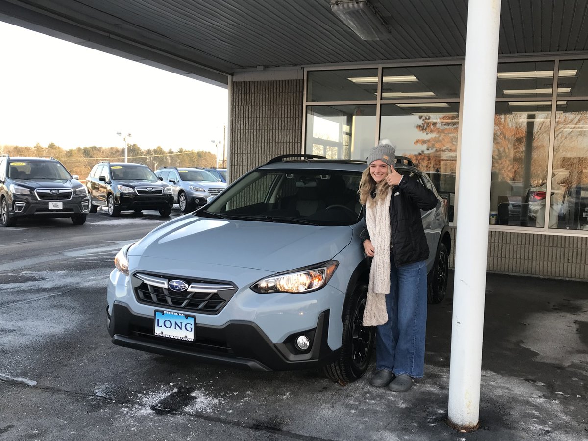 LongSubaru's tweet image. Congratulations Hanna on your new #SubaruCrosstrek! We know it's a perfect fit for all your #outdooradventures. - from Carrille Dionne, sales consultant, and all of us at Long Subaru #LONGdriver